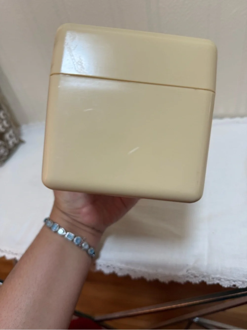 Retro‎ 70s Plastic Recipe Index Card Holder Box Tan Interdesign USA MADE